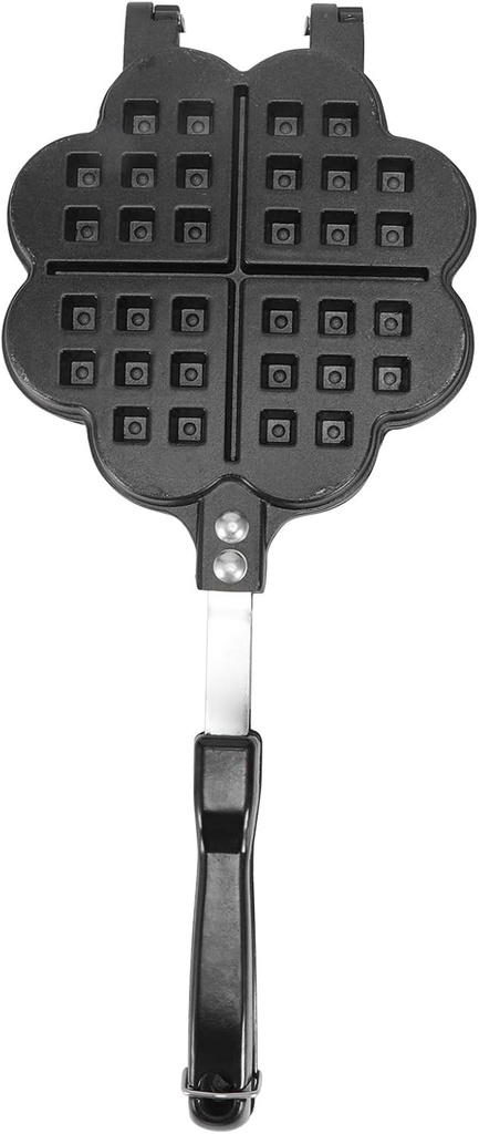 Waffle Maker,Waffle Pan Egg Waffle Maker Nonstick Aluminum Stovetop Waffle Baking Pan for Home Kitchen