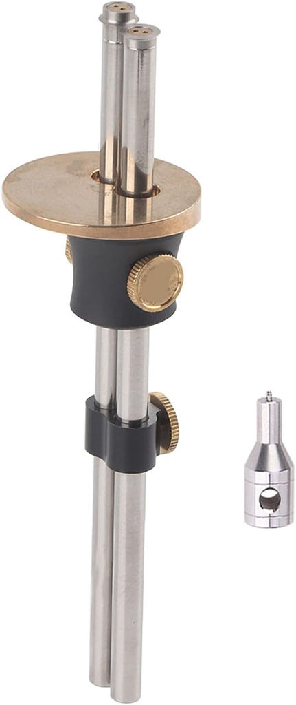 "Adjustable Marking Gauge for Woodworking Double Shaft High Precision Carpenter Scriber Hand Tool with Removal Kit - Wood Carving Measuring Accessory"