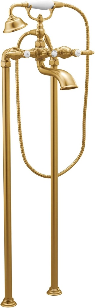 Moen S22110BG Weymouth Two-Handle Tub Filler with Lever-Handles and Handshower