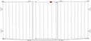Regalo 76 Inch Super Wide Configurable Baby Gate, Includes 4 Pack of Wall Mounts and Hardware