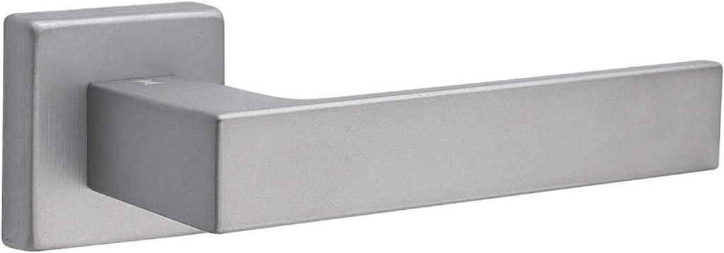 1317 Satin Chrome Square Lever Knob Door Hall/Closet/Bedroom