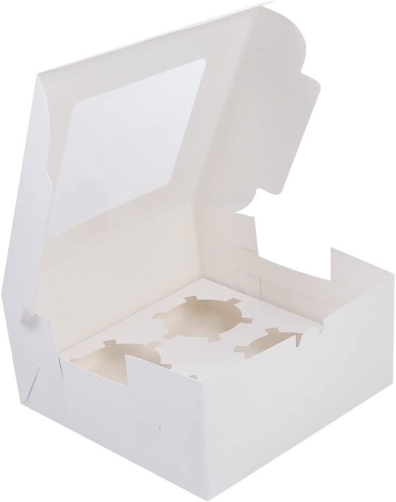 12pcs Paper Cake Wrapping Boxes White Muffin Holders for Cupcake Packing Parties and Celebrations Secure and Design