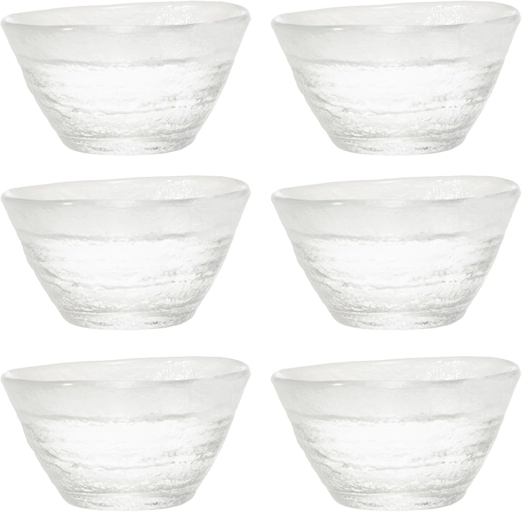 東洋佐々木ガラス TOYO SASAKI WA57 Sake Glass, Cup, 1.4 fl oz (40 ml), Set of 6, Made in Japan, Ochokoko, Glasses, Commercial Glass