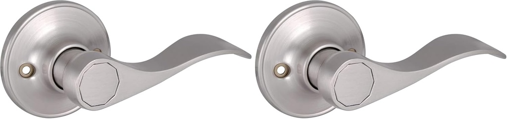 Design House 700609 Springdale Dummy Door Lever Satin Nickel (Pack of 2)