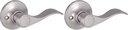 Design House 700609 Springdale Dummy Door Lever Satin Nickel (Pack of 2)