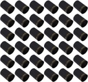 Ciieeo 100pcs 33mm PVC Heat Shrink Capsules Wine Shrink PVC Wine Bottle Capsules Wine Bottle Tops Cover Film for Wine Cellars and and Kitchen (Black)