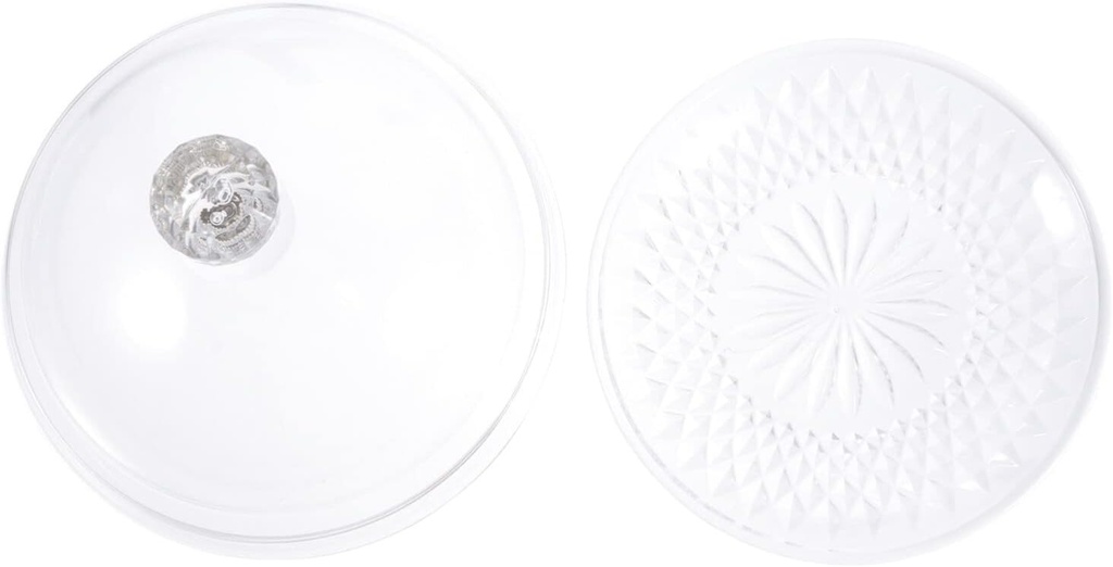 Luxshiny 1 Set Cake Pan with Lid Pastry Cheese Dome Dessert Cake Stand with Cover Clear Fruit Tray Plastic Cake Carrier Cake Holder with Lid Glass Food Tray Breakfast Afternoon Tea Pp