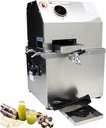 Sugar Cane Juicer Electric Sugarcane Press Desktop Sugar Cane Ginger Press Juicer Sugarcane Juice Extractor 3 Stainless Steel Rollers Sugar Cane Juicer Press Machine with 2 Knives 110V