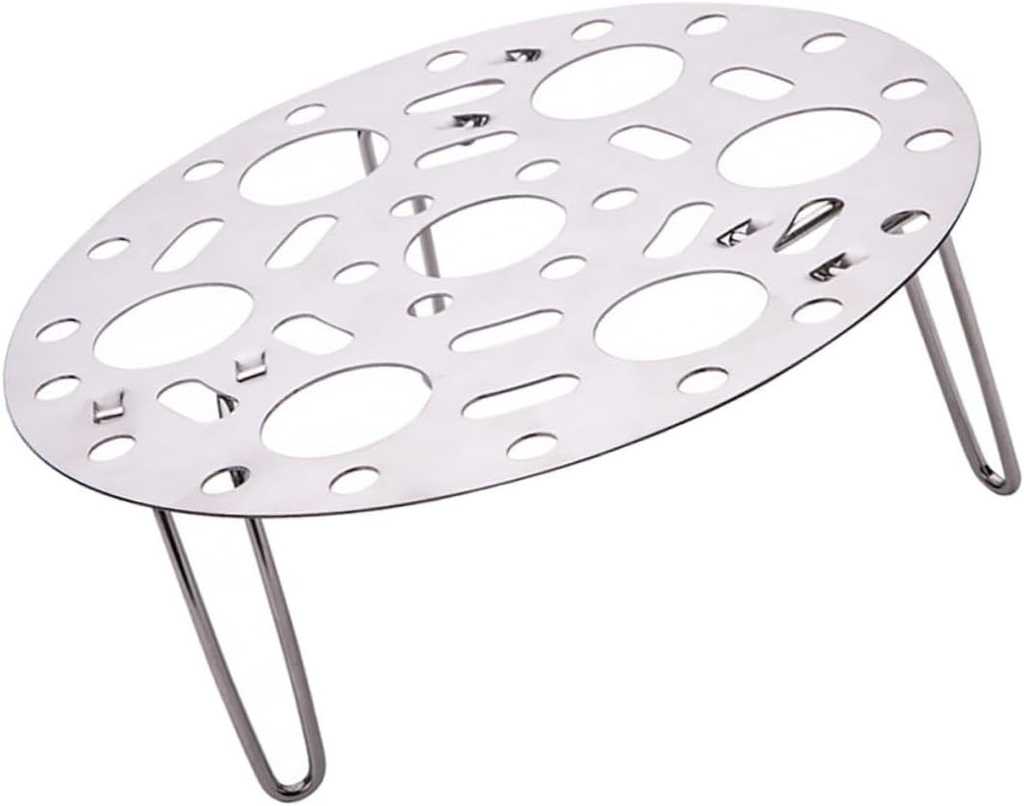 Zerodeko 1pc Stainless Steel Steaming Rack for Kitchen Cooking Multi-functional Food Steamer Stand for Steaming Eggs Fish and More and Nutrient Retaining