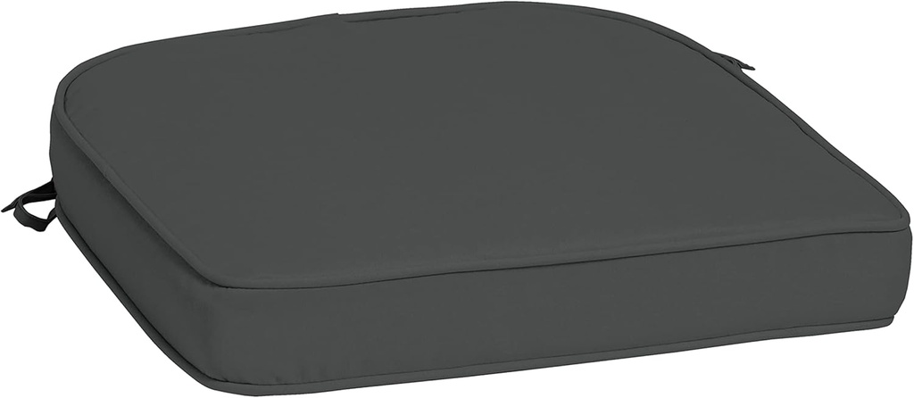 Arden Selections ProFoam Performance Outdoor Seat Cushion 19 x 20, Slate Grey
