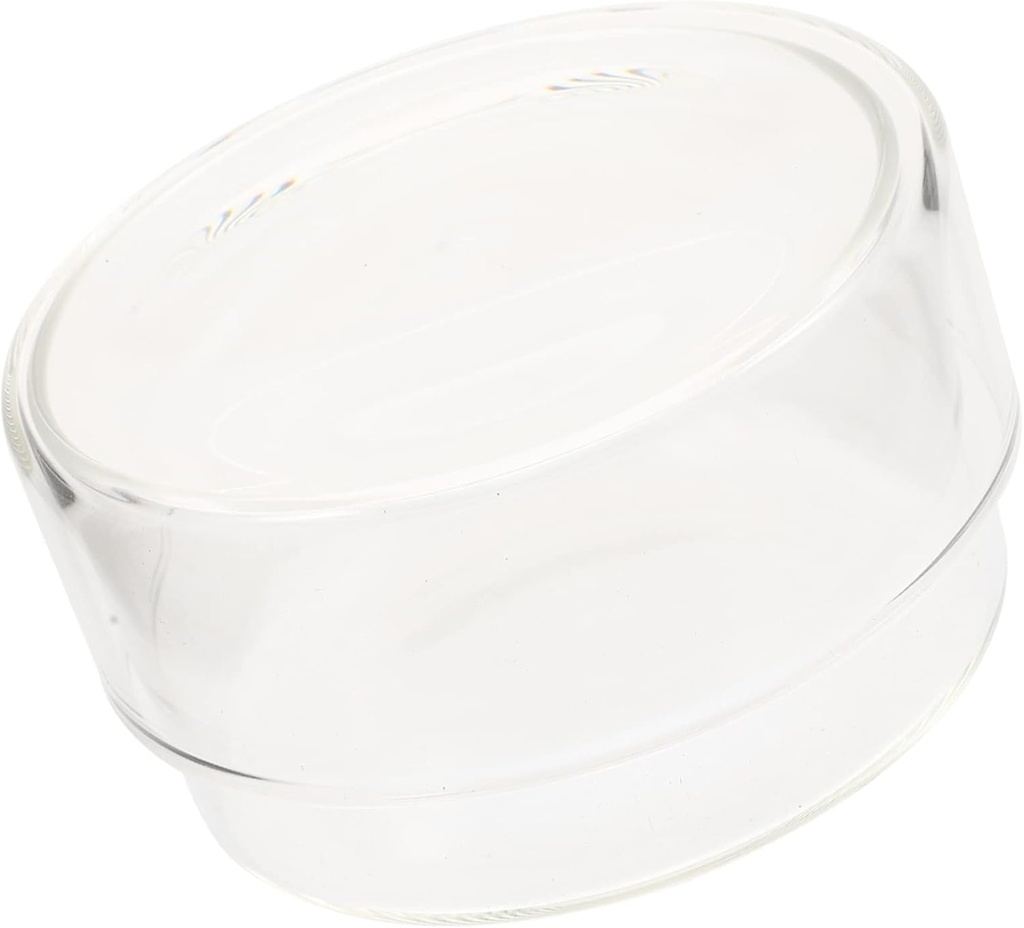 Clear Glass Tea Storage Jar with Lid Decorative Container for Grains Cookies and Dried Foods Airtight Sealing Design for Freshness and Desktop Decoration