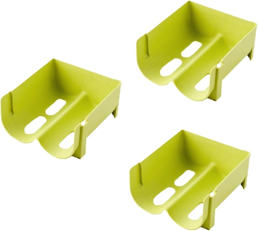 Amosfun 3pcs Fridge Beer Holder Soda Can Storage Rack Beer Bottle Organizer Portable Shelf for Home Bar Kitchen