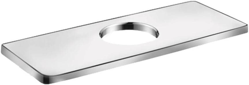 hansgrohe Base Plate for Modern Single-Hole Faucets, 6" Upgrade 6-inch Modern Base Plate for Bathtub Faucet in Chrome, 04565000