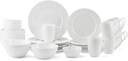 Mikasa Trellis Bone China Lightweight Chip Resistant 40 Piece Dinnerware Set, Service for 8
