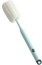 AKOAK 1 Pack Sponge Cleaning Brush, Plastic Handle Baby Bottle Brush, 360 Degree Rotation, Suitable for Goblet, Tea Cup, Household Cleaning Tool (Light Blue)