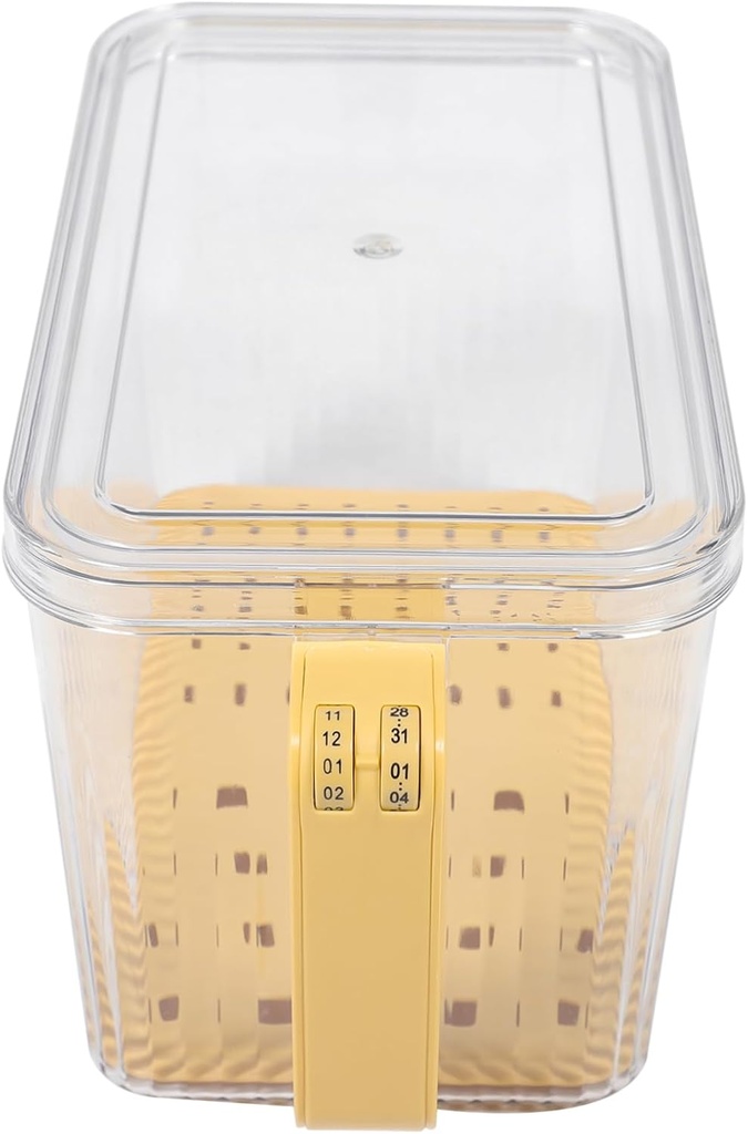 LIFKOME Bread Box Airtight Food Containers Lids for Organizing Toast Storage Container for Fridge Leakproof