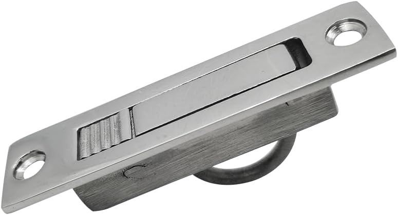 ISURE MARINE Pocket Door Pull Handle, Edge Pull, Professional Stainless Steel, Buttons Design Flush Mount Door Pull with Screws