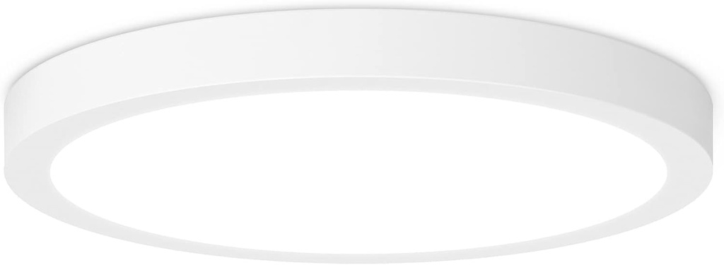 LED Flush Mount Ceiling Light Fixture, 100W Equivalent Modern Kitchen Recessed Ceiling Lamp 5000K Daylight White 15W 1200Lm 7 Inch Closet Round Surface Mount for Bathroom Laundry Bedroom Hallway