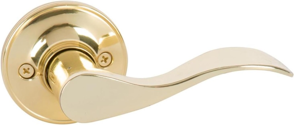 Bennett Dummy Door Lever Finish: Bright Brass