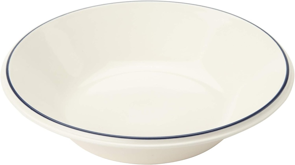 MIKASA T-783603 Concord Bowl, Blue Line, Diameter 8.7 x Height 2.0 inches (22.1 x 5.2 cm), 32.0 fl oz (940 ml), Microwave, Dishwasher and Oven Safe