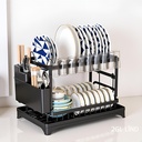Drying Rack for Tableware - Bowl and Dish Rack Suitable for Kitchen countertops, Double-Layer Kitchen Storage and Organization, Generally Applicable to Home Kitchens.