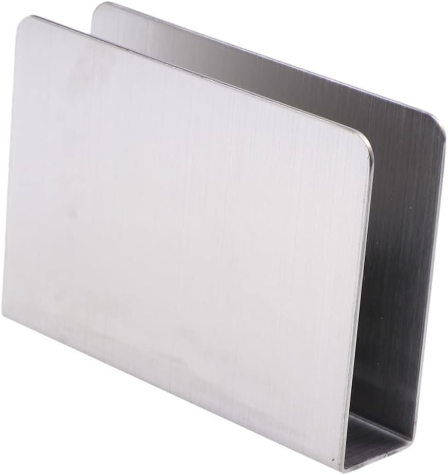 Paper Towel Holder Shelf Napkin Stand Serviette Dispenser Food Grade Stainless Steel for Home Restaurant and Public Spaces
