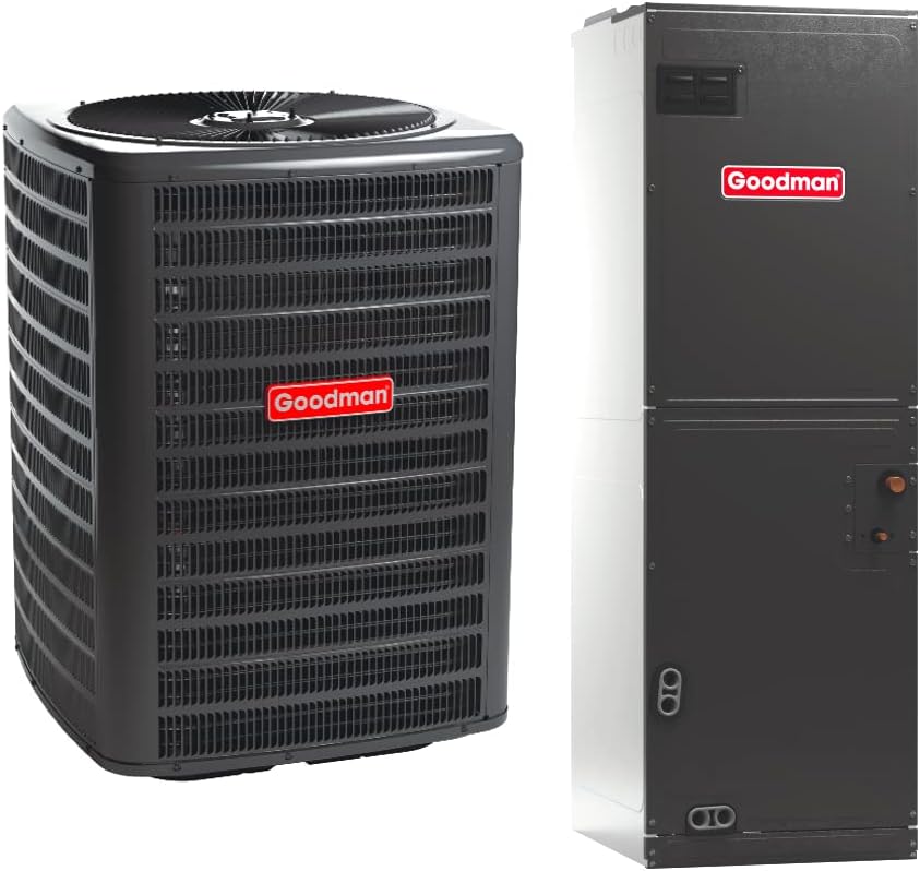 Goodman 4 Ton 14.5 SEER2 Multi-Position Air Conditioner System with Models GLXS4BA4810 and AMST60DU1300