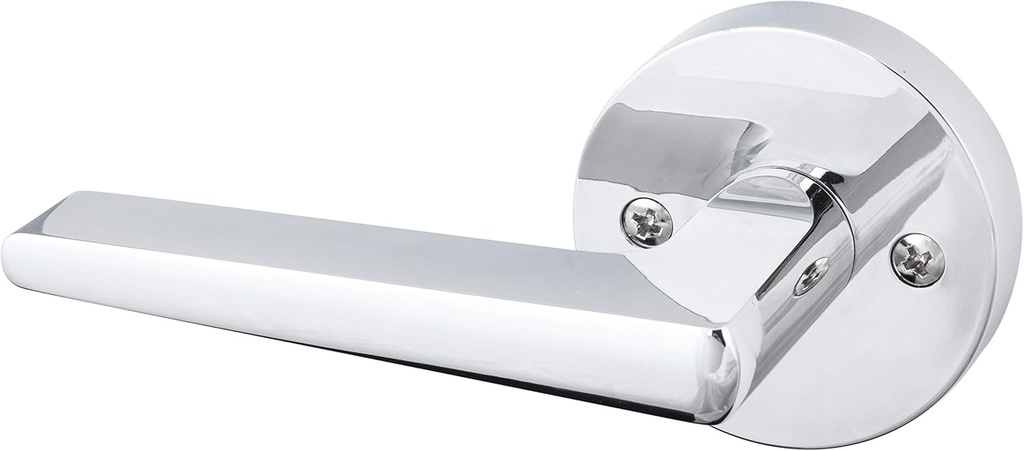Unknown1 Modern Series Dummy Door Lever with Round Silver Zinc Polished