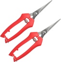 2 Pcs Extra Long Pruning Scissors, Stainless Steel Sharp Gardening Shears Plant Clippers for Roses Herbs Fruit