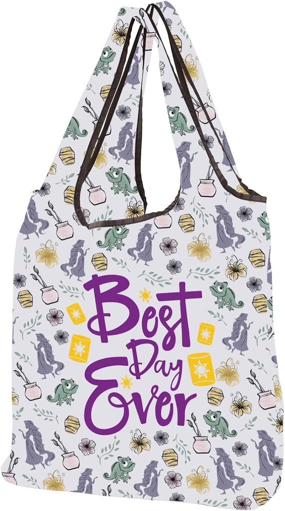 CMNIM Princess Foldable Shopping Bag Long Hair Princess Gift Fairy Tale Fans Gift Princess Inspired Beach Grocery Bag