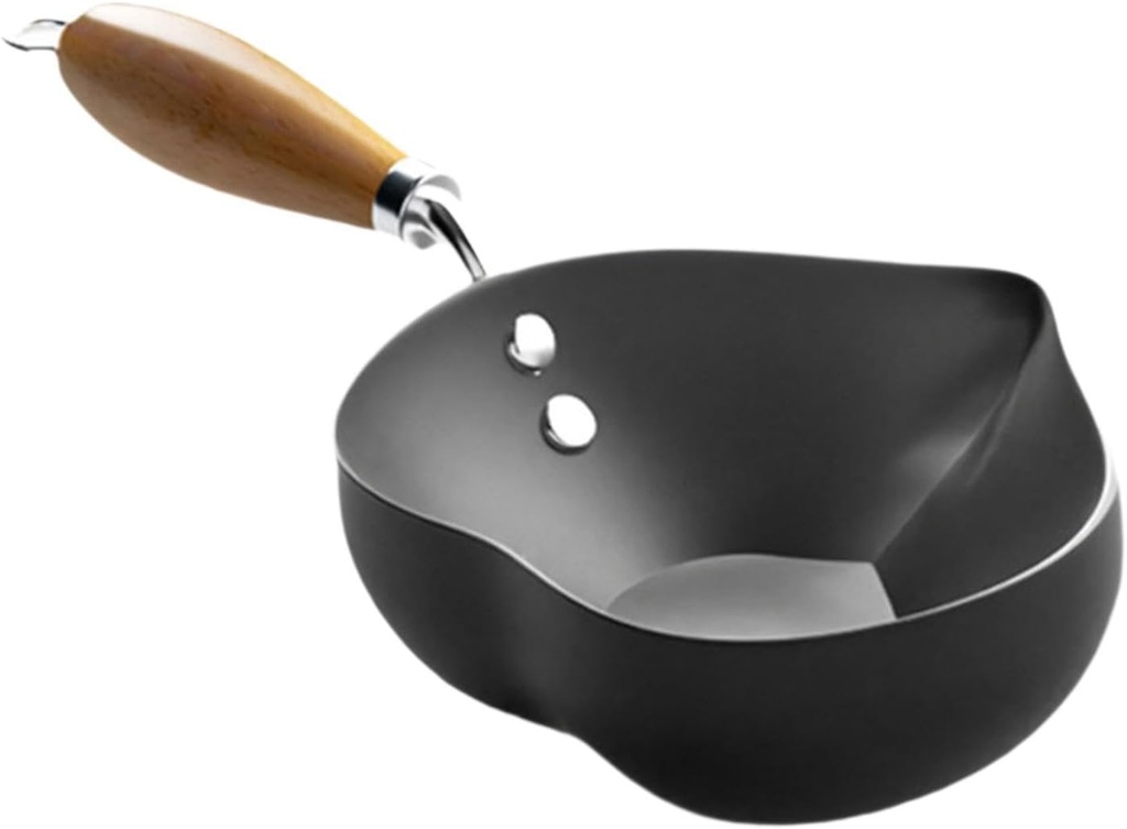 Mini Hot Oil Pan Iron Cookware Pancake Pot for Kitchen RV Travel Burnt Oil