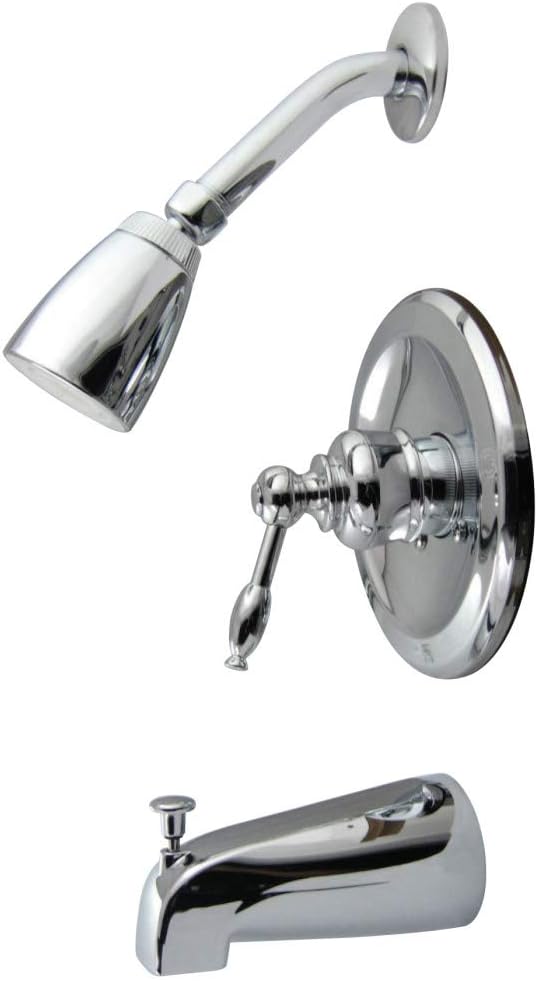 Kingston Brass KB531KL Tub and Shower Faucet, 6-3/4", Polished Chrome