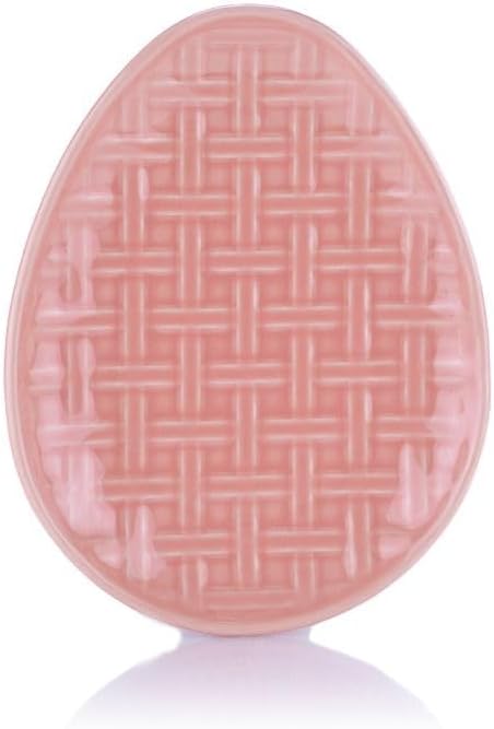 Fiesta® Basketweave Egg Plate (10") – Durable Ceramic, Lead-Free, Dishwasher/Microwave/Oven Safe – Made in USA Dinnerware - Peony