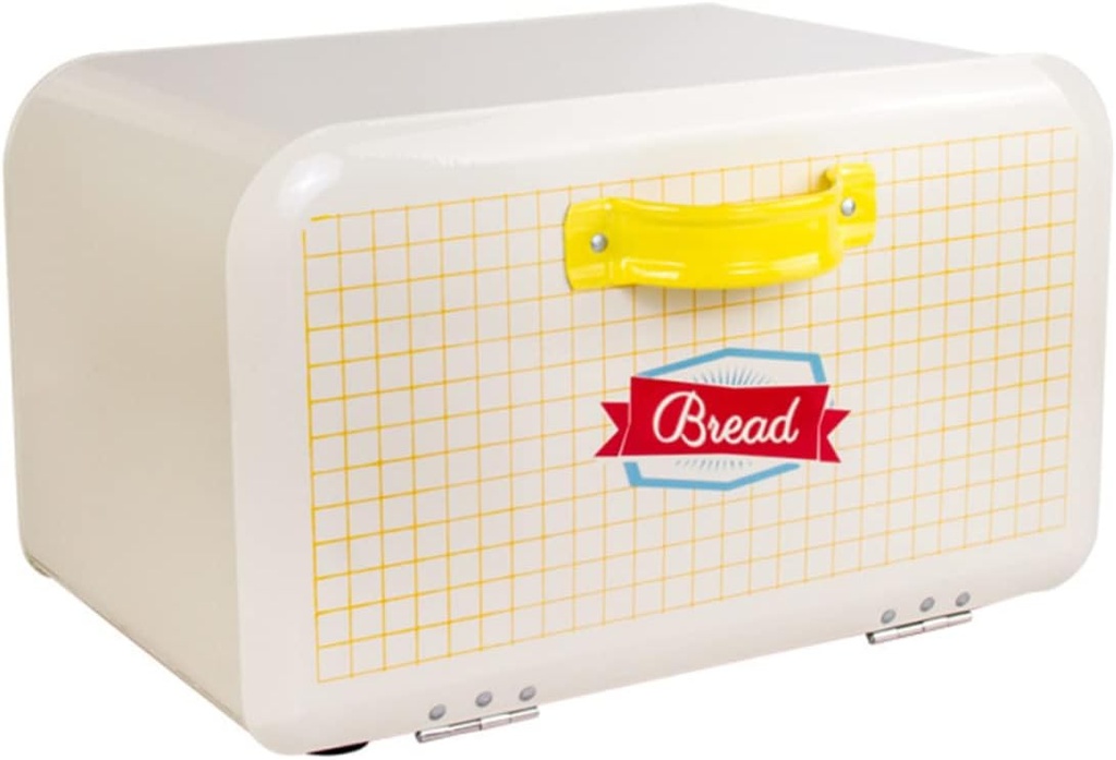 PRETYZOOM Large Capacity Kitchen Bread Box with Front Opening Design Stylish Storage Container for Baked Goods Airtight Bread Canister to Keep Bread Fresh Countertop