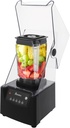 1.8L/0.48Gal Commercial Smoothie Blender, 2600W Fruit Juice Smoothie Maker with Noise Enclosure,Function of a Self-selected Time Setting,Countertop Mixer for Puree,Ice Crush