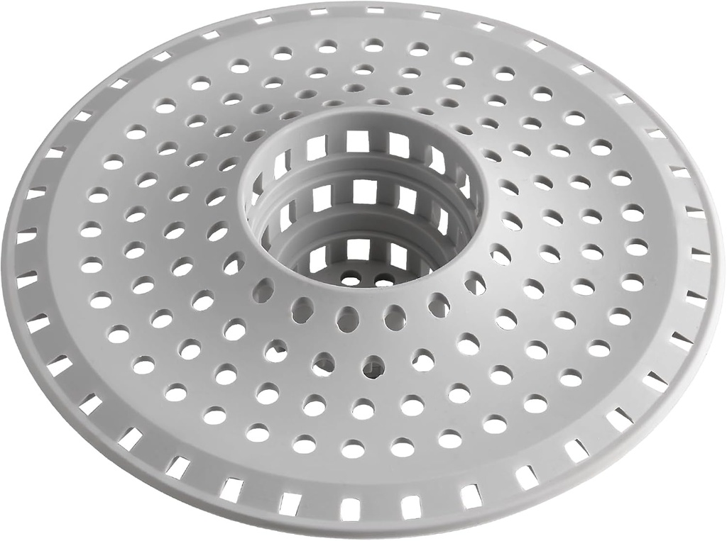 Shower Drain Hair Catcher, Silicone Collapsible Bathtub Drain Hair Catcher & Protector Tub Drain Hair Trap/Strainer Desiged for 1.47" to 1.75' Regular Drains