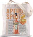 TIIMG Aperol Spritz Tote Bag - Italian Cocktail Lover Gift