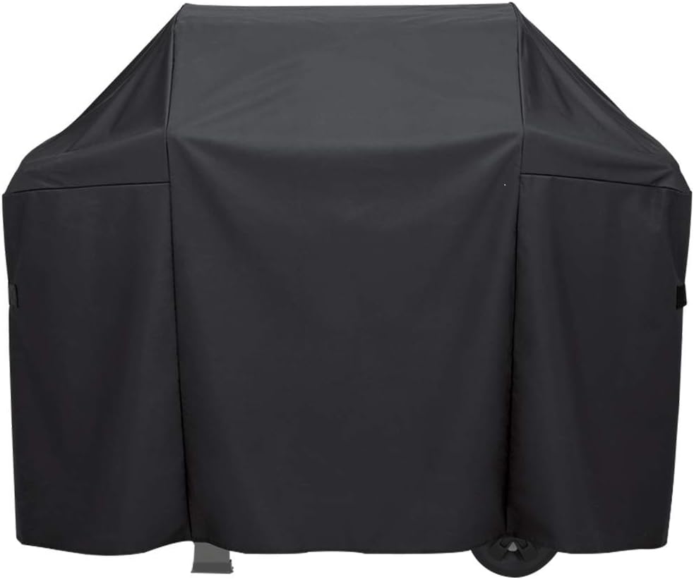 Comp Bind Technology Grill Cover Compatible with Weber Summit E-470 Gas Grill, Marine Black Outdoor and Waterproof Cover Dimensions 66''W x 26.5''D x 50''H