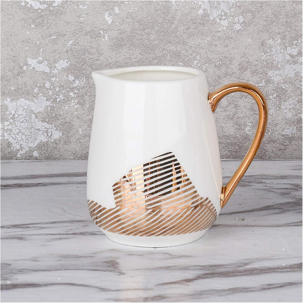 Classic Coffee Tea Sauce Pitcher Sugar and Milk Set Ceramic Milk Jug Porcelain Cream Jug and Sugar Bowl