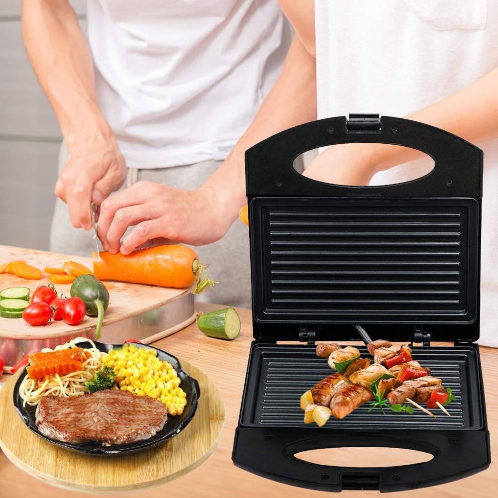 Waffle maker ， 750W Household Sandwich Maker ， Grill Non-Stick Waffle Toaster Cake Egg Oven Toster Steak Frying Pan Electric Breakfast Machine