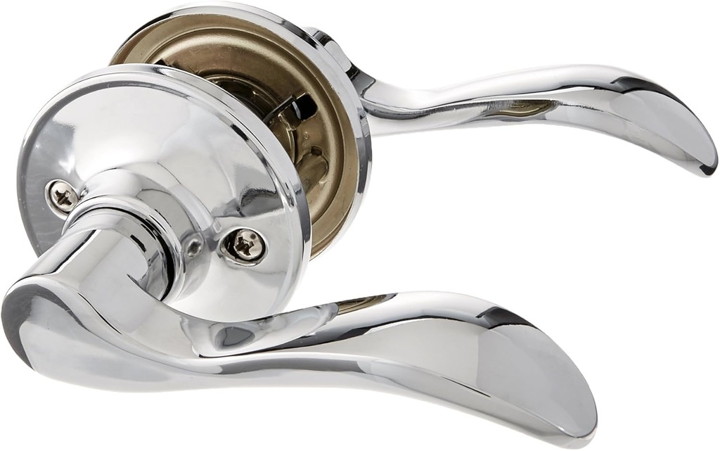 J Series Seville Passage Door Lever Finish: Bright Chrome