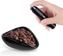Coffee Bean Dosing Cup and Spray Bottle Set - Ceramic Espresso Accessories Kit, 8ml Static Reducing Sprayer for Cafe, Home Use | Barista-Approved Dosing Tools (Black)