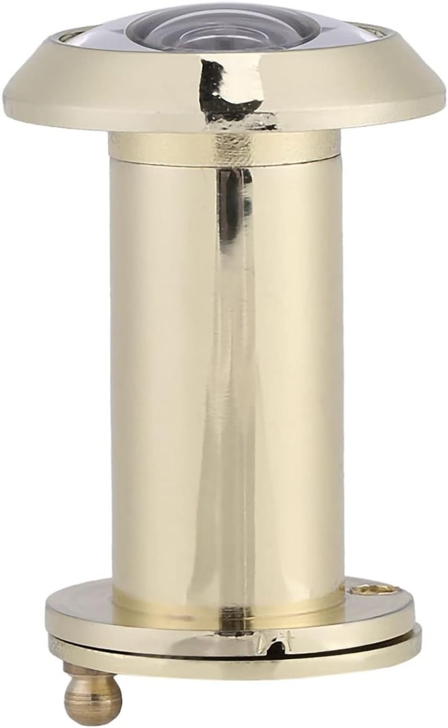 Yosoo Door Peephole, Home Security Optical Glass Wide Angle Peephole for Front Door Door Eye Viewer Door Viewer Door Scope Viewer (Gold)