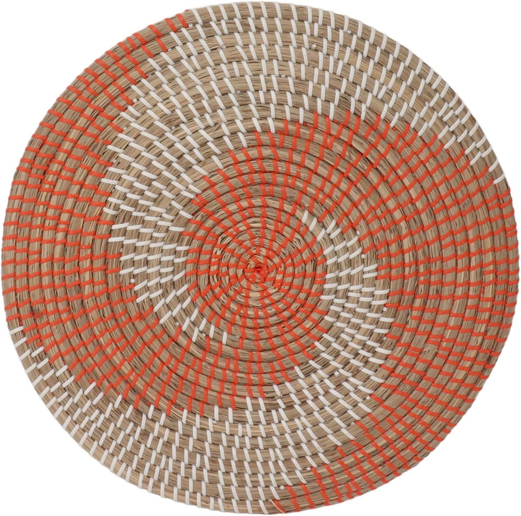 Wall Basket Decor ，Hanging Woven Wall Basket，Handcrafted Seagrass Hanging Woven Wall Baskets for Home Living Room Housewarming Gift