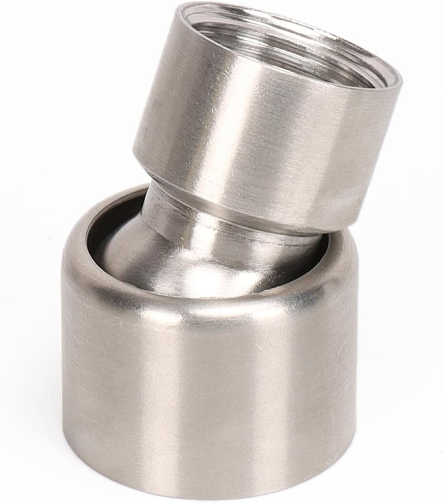 NearMoon Shower Head Swivel Ball Adapter- Solid Brass Shower Connector Adjustable Swivel Ball for 8 Inch ShowerHead (Brushed Nickel)