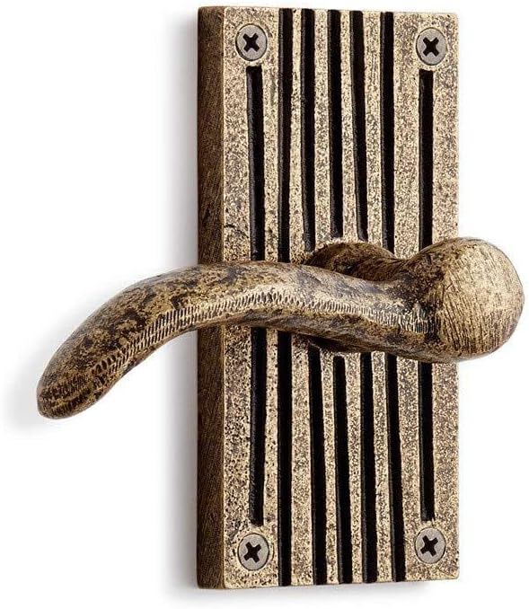 Signature Hardware 444563 Shima Left Hand Solid Brass Single Dummy Door Lever