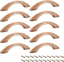 uxcell Wood Pull Knobs, 10Pcs 65mm Hole Distance 95mm Length Cabinet Furniture Kitchen Pulls Handles for Dresser Drawer Wardrobe