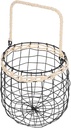 Vintage Hanging Wire Fruit Basket with Handle Rustic Iron Storage for Kitchen Countertop Versatile Fruit Organizer and Home Decor Accessory