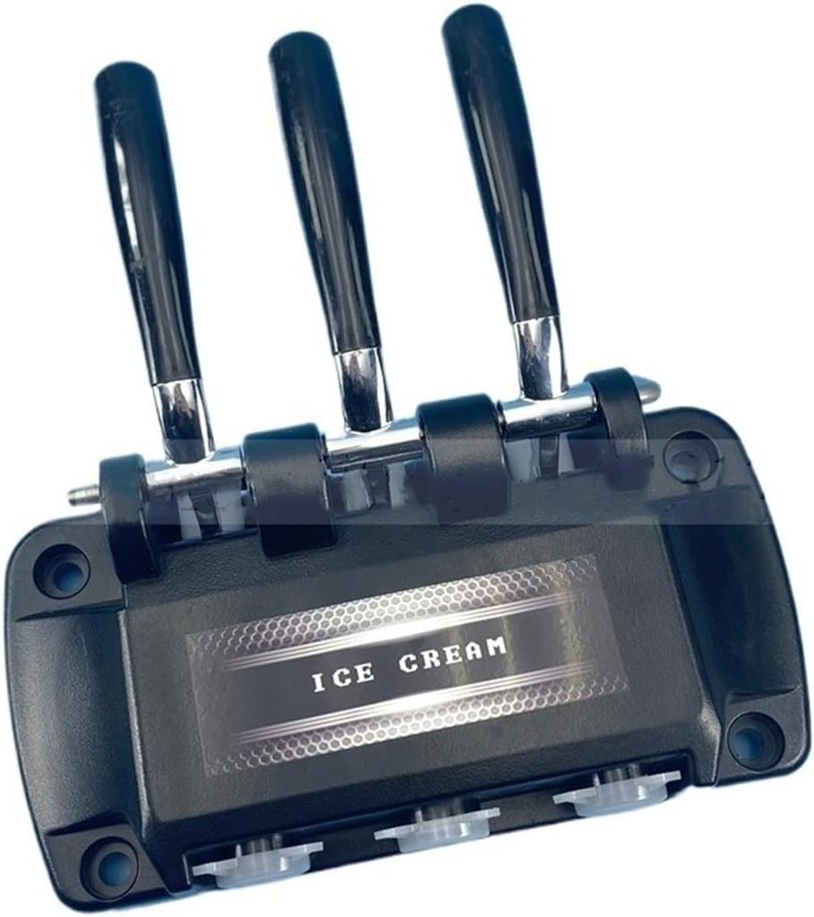 A Group Valve Door Front Panel with 3 Handles Accessories Replacement Parts,Compatible for YKF826T Soft Serve Ice Cream Machines Fittings