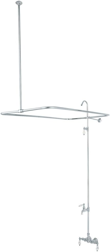 Elements of Design DT0621CL Wall Mount Tub Filler, 3-3/8", Chrome